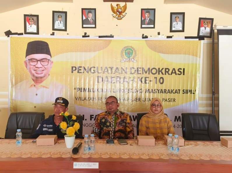 Anggota DPRD Kaltim, Fadly Imawan lakukan Penguatan Demokrasi Daerah (PDD) di Kabupaten Paser. (Foto : Muhammad Luthfi/Pusaranmedia.com)