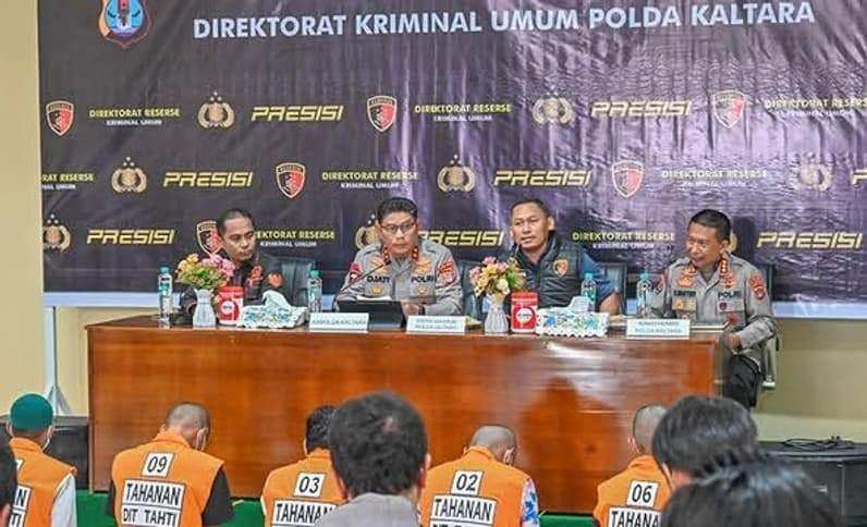 Anggota Komisi I DPRD Kaltara, Ladullah, saat menghadiri Konferensi Pers di Polda Kaltara. (Foto : Istimewa)