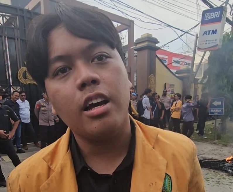 Ketua BEM KM Unmul Hiththan Hersya Putra. (Foto: Herdi/Pusaranmedia.com)