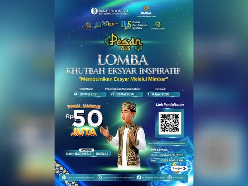 Salah satu flyer lomba di ajang PESAN 2026. (Foto: BI Balikpapan)