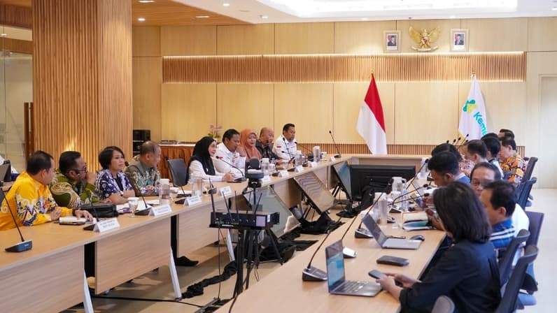 Bupati Berau bersama jajaran Pemkab Berau saat melakukan audiensi dengan Kementerian Kesehatan RI di Jakarta. (Foto: Humas Prokopim Berau)