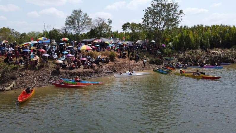 Pelaksanaan Lomba Balap Ketinting di Paser. (Foto: Istimewa)