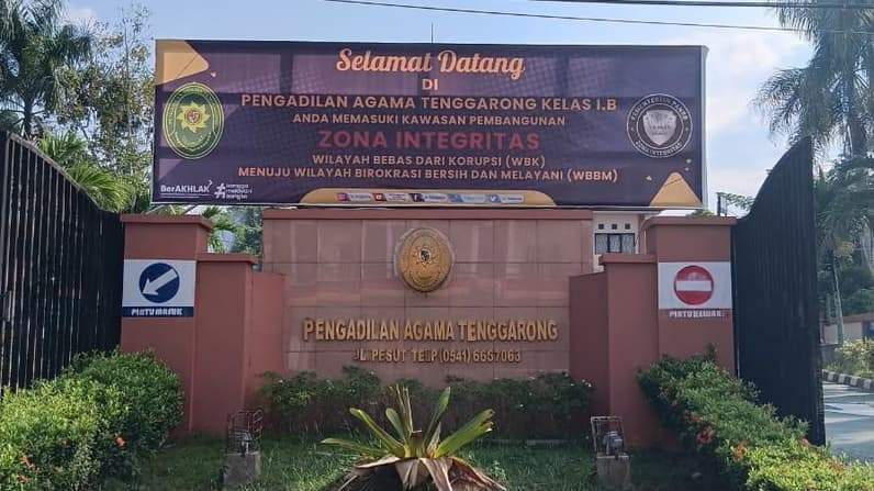 Pengadilan agama tenggarong. (Foto: Aswin/Pusaranmedia.com)