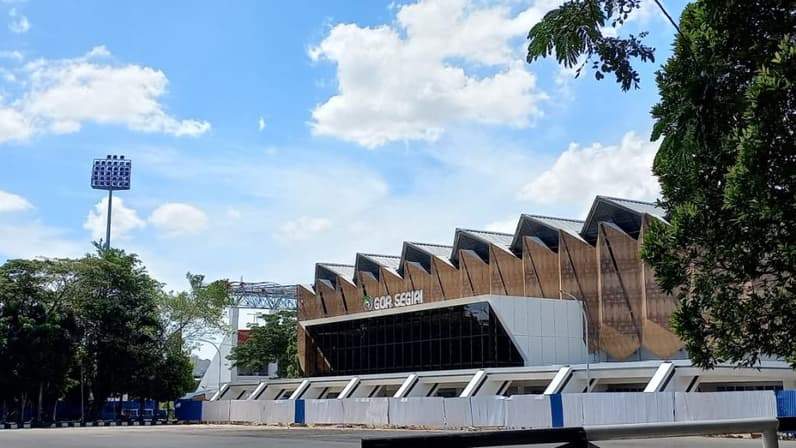 GOR Segiri Samarinda bakal jadi pusat nobar Piala Dunia 2026. (Foto: Tri/Pusaranmedia.com)