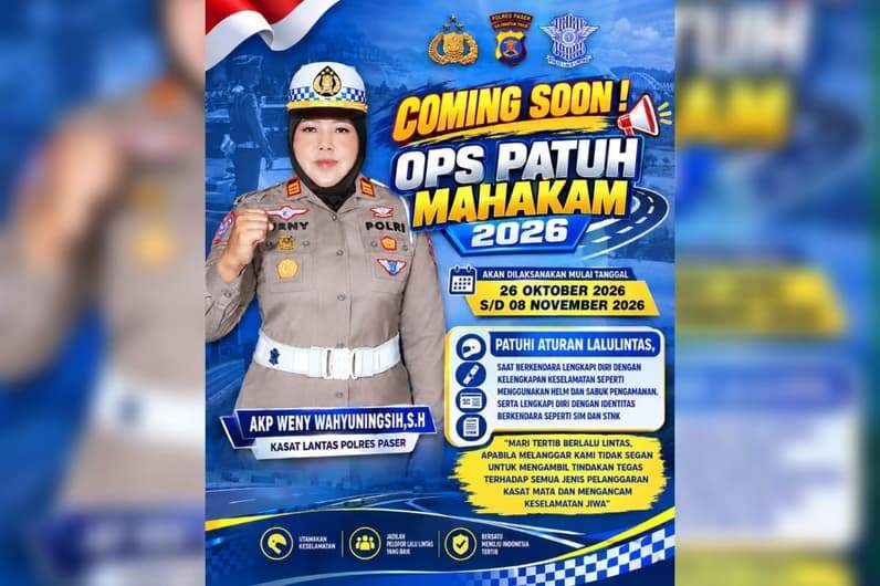 Flayer Ops Patuh Mahakam 2026. (Foto : Dok Polres Paser)