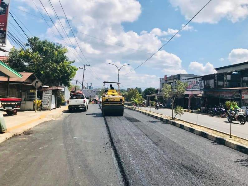 Progres Preservasi Jalan dan Jembatan Ruas Batu Aji-Kuaro, di Desa Batu Kajang Capai 71,05 Persen