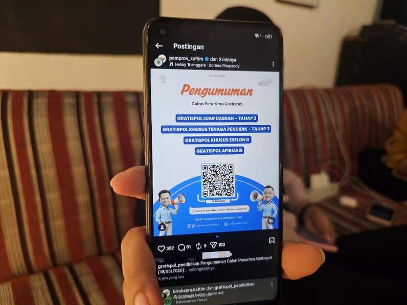 Pengumuman calon penerima program Gratispol. (Foto: Herdi/Pusaranmedia.com)