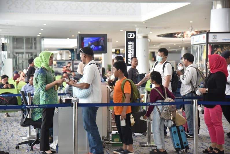 Kondisi ruang tunggu bandara berjalan normal, Senin (11/5/2026). (Foto: Bandara SAMS Sepinggan Balikpapan)