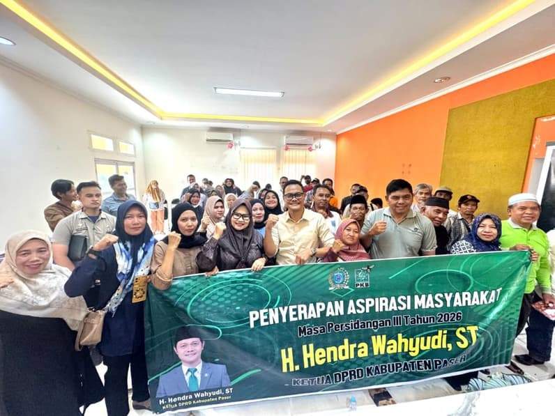 Ketua DPRD Paser Hendra Wahyudi melaksanakan reses kedua masa sidang ketiga tahun 2026 di Dapil tiga. (Foto : Dok DPRD Paser)