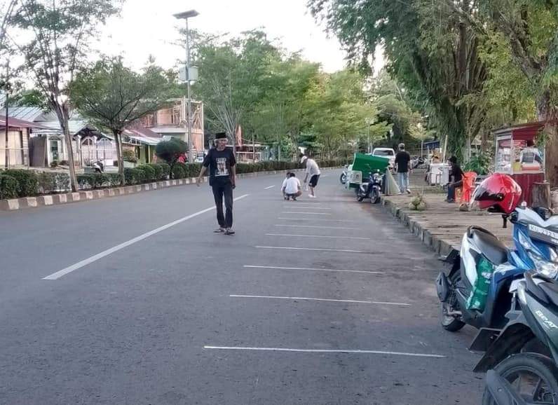 Lokasi relokasi pedagang di Alun-alun Nunukan ke Jalan Bahari, Nunukan Utara (Foto: Diansyah/pusaranmedia.com)