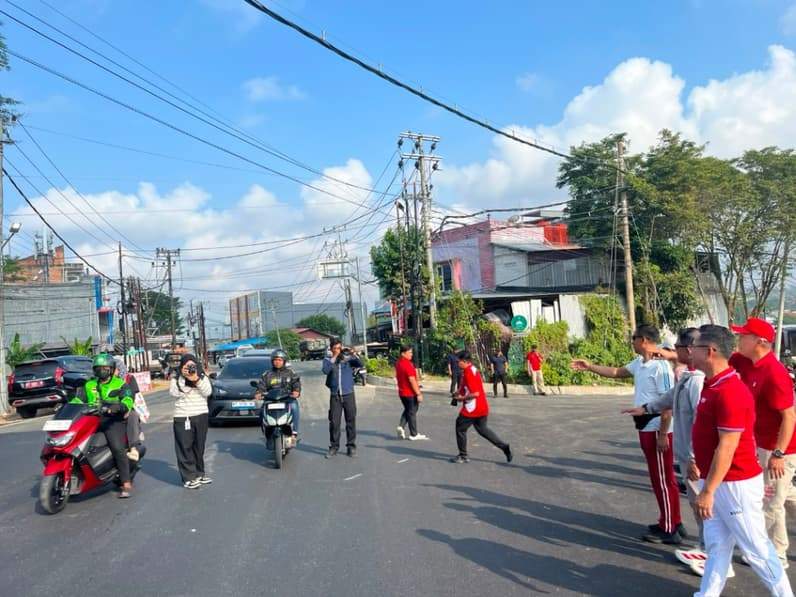 Pembukaan Jalan Syarifuddin Yoes, Minggu (23/8/2026). (Foto: Achmad Fadillah/Pusaranmedia.com)