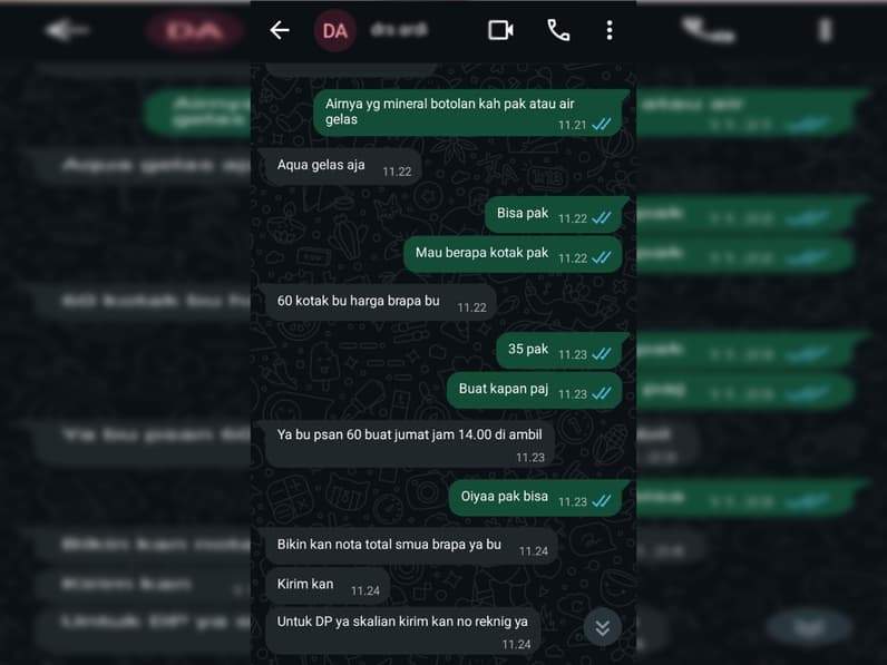 Tangkapan layar modus yang digunakan pelaku mengelabui korbannya. (Foto: Masayu Nilawati)