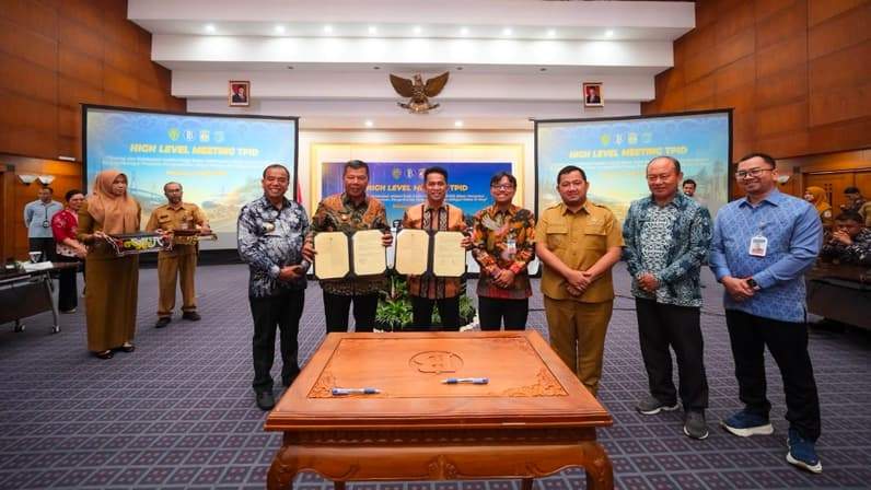 High Level Meeting HLM Gabungan TPID Balikpapan, PPU, dan Paser yang digelar di Kantor Perwakilan BI Balikpapan, Selasa (11/8/2026). (Foto: BI Balikpapan)