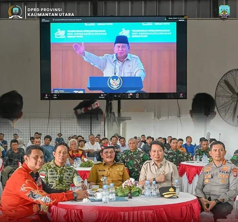 Kolase kegiatan Peluncuran 1.061 Titik KDKMP di Kaltara. (Foto: Istimewa)