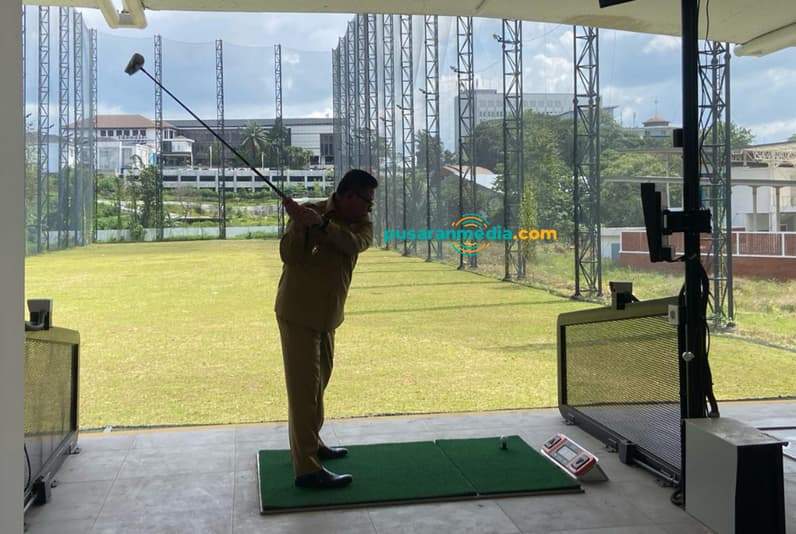 Driving range di kawasan GOR Segiri Samarinda, Selasa(24/6/2026). (Foto: Tri/Pusaranmedia.com)