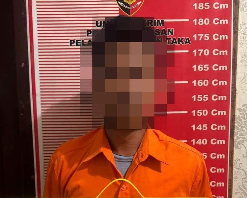 Pelaku penggelapan usai diamankan KSKP Tunon Taka Nunukan (Foto: Polres Nunukan)