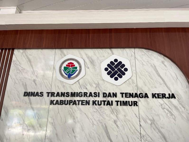 Kantor Disnakertrans Kutai Timur. (Foto: Siswandi/Pusaranmedia.com)