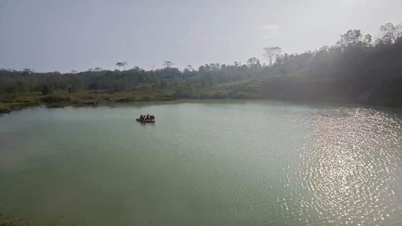 Bekas galian tambang di kawasan Tanah Merah, Samarinda Utara yang memakan korban. (Foto: Dok. Pusaranmedia.com)