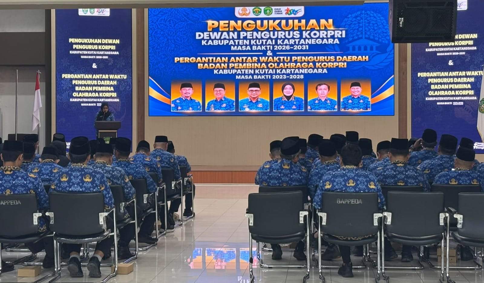 Pengukuhan Dewan Pengurus KORPRI Kabupaten Kukar masa bakti 2026-2031. (Foto: Aswin/pusaranmedia.com)