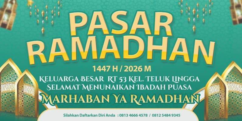Bangkitkan Ekonomi Ramadan, RT 53 Ajak UMKM untuk Berjualan Pasar Simono