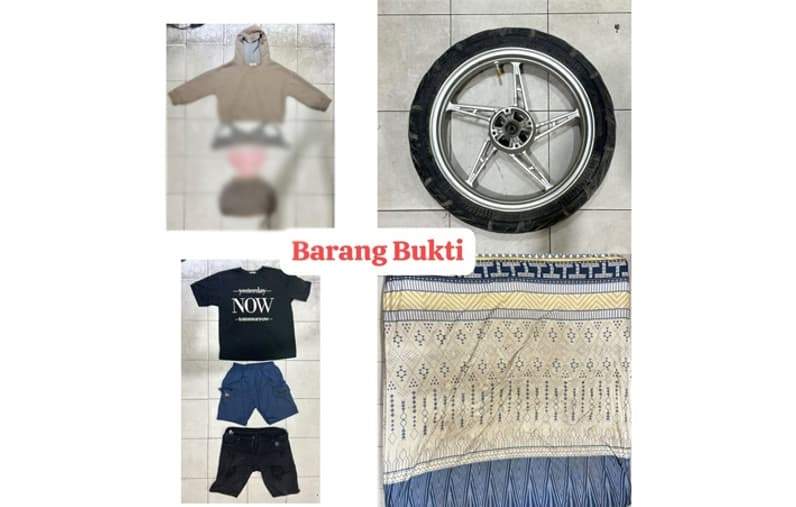 Barang bukti dugaan pemerkosaan yang diamankan Polsek Nunukan. (Foto: Polres Nunukan)
