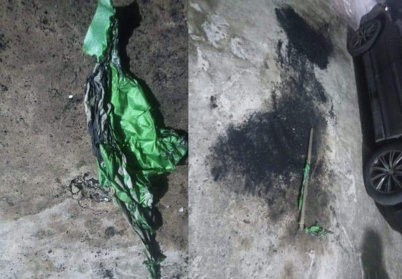 Dugaan pembakaran bendera Partai PPP di kantor DPW PPP Kaltim. (Foto: kader DWP PPP Kaltim)