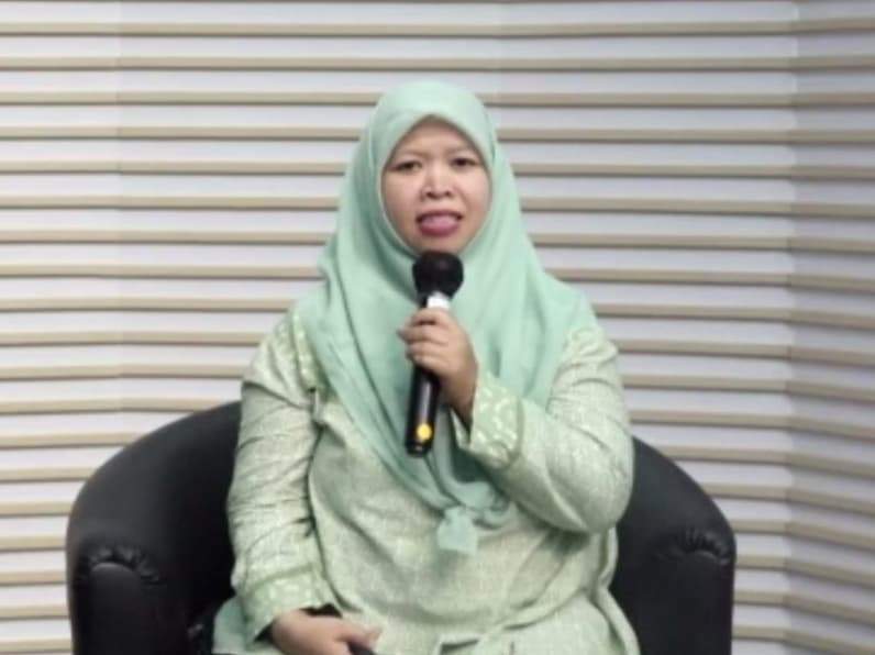 Analis Pemberantasan Tindak Pidana Korupsi KPK, Mutiara Carina. (Foto: Tangkapan layar zoom)