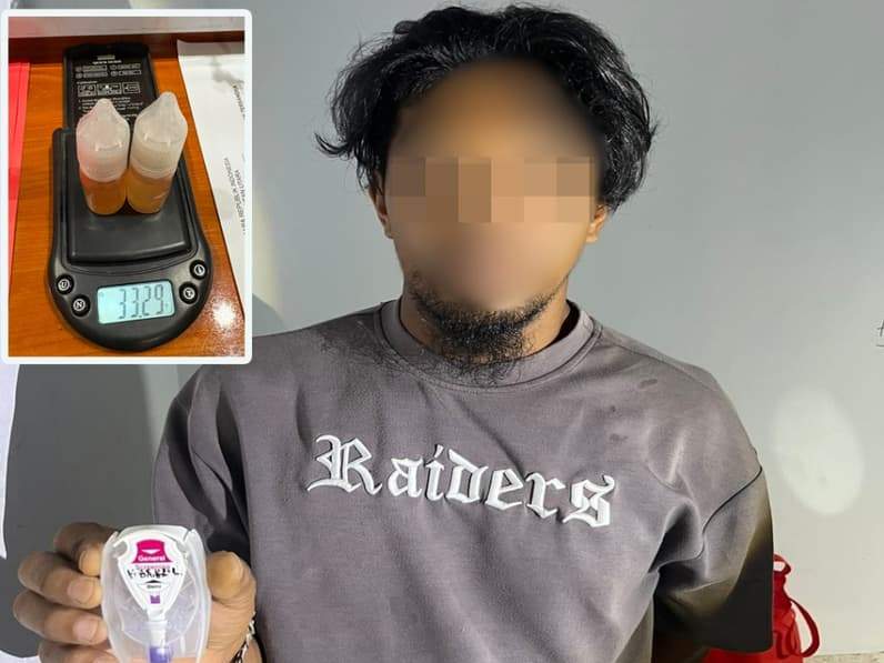 Terduga pelaku beserta barang bukti yang diamankan oleh Polres Nunukan. (Foto: Polres Nunukan)