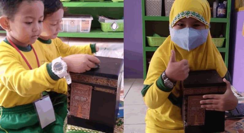 Kebiasaan menabung peserta didik TK Aisyiyah Bustanul Atfal. (Foto: TK Aisyiyah Bustanul Atfal)