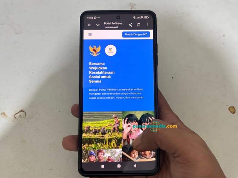 Ilustrasi Portal Parlinsos untuk pendaftaran pendataan penerima bantuan sosial. (Foto: Achmad Fadillah/Pusaranmedia.com)