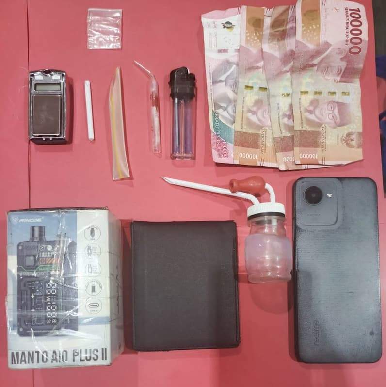 Barang Bukti yang Diamankan Polres Bontang (Dok:Lutfi Aziz/Pusaranmedia.com)