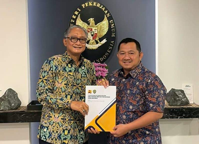 Bupati PPU, Mudyat Noor saat menemui Menteri PU, Dody Hanggodo di Jakarta, Rabu (7/10/2026). (Foto: Humas Setkab PPU)