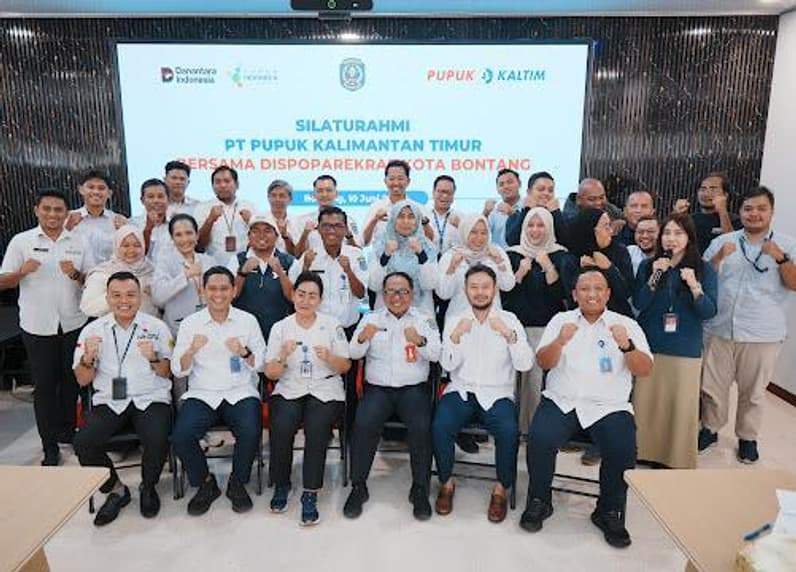 Silaturahmi PT Pupuk Kalimantan Timur Bersama Dispopar Kota Bontang (Dok:Lutfi Aziz/Pusaranmedia.com)