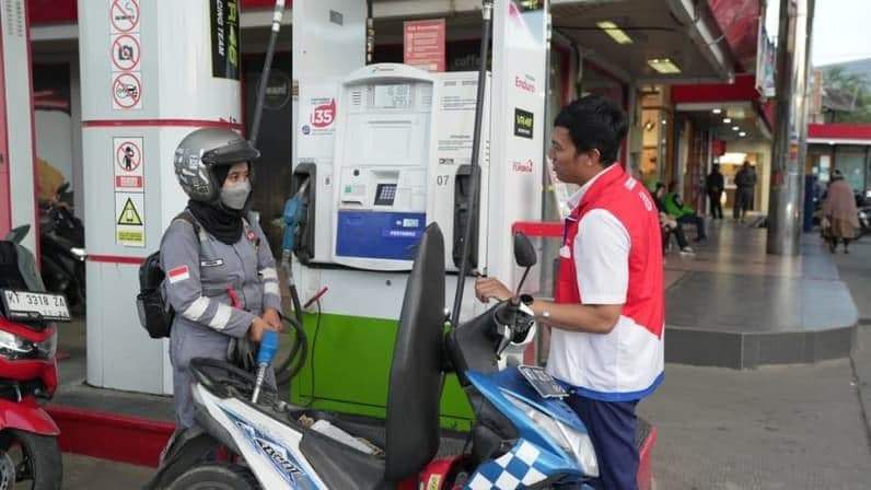 Salah satu SPBU Balikpapan. (Foto: PT Pertamina Patra Niaga Regional Kalimantan)
