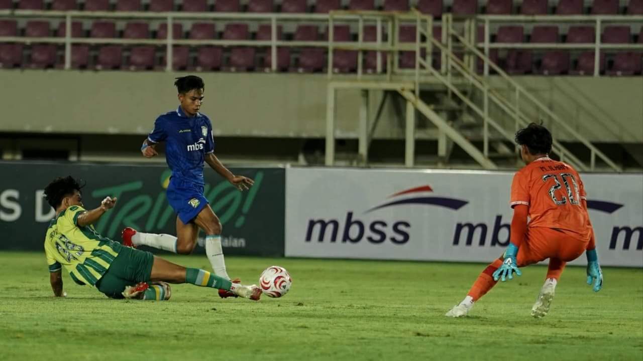 Penyerang Persiba Balikpapan, Ardi Adriana mencetak gol kedua kemenangan timnya, Kamis (29/10/2026). (Foto: Media Official Persiba Balikpapan)