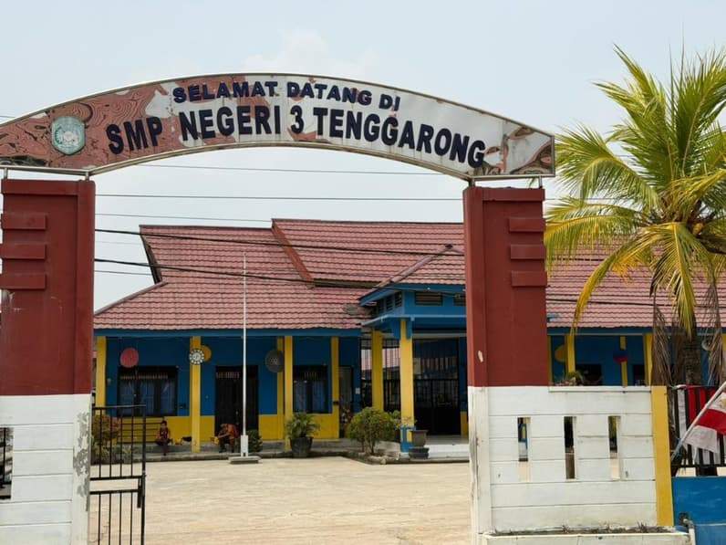 Smpn 3 tenggarong. (Foto: Aswin/Pusaranmedia.com)