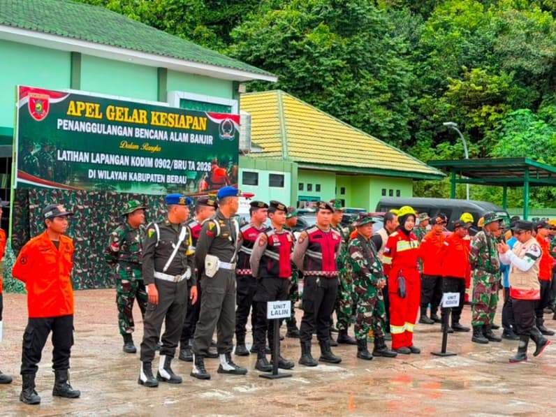 Apel Gelar Kesiapan Penanggulangan Bencana Alam Tingkat Kodim Tahun Anggaran 2026. (Foto: Nur Hidayah/ pusaranmedia.com)