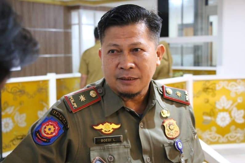 Kepala Satpol PP Balikpapan, Boedi Liliono. (Foto: Achmad Fadillah/Pusaranmedia.com)