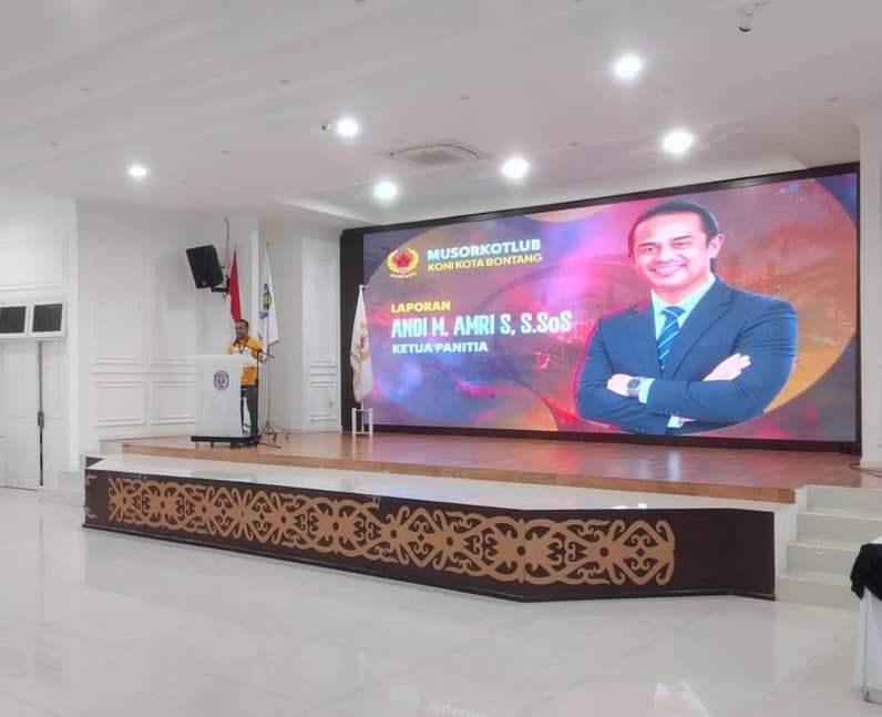 Ketua KONI Bontang, Andi Amri Saat Beri Sambutan (Dok:Lutfi Aziz/Pusatanmedia.com)