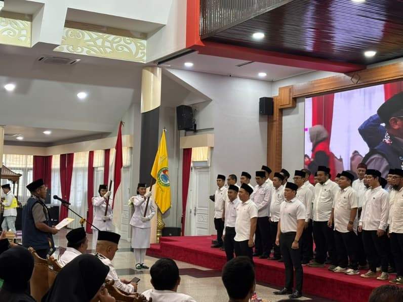 Pelantikan IKA PMII Kukar. (Foto: Aswin/Pusaranmedia.com)