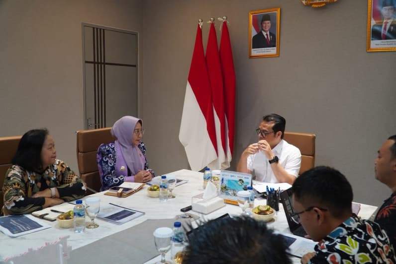 Audiensi Bupati Berau bersama Wakil Menteri Komunikasi dan Digital, Nezar Patria, di Kantor Kementerian Komunikasi dan Digital (Komdigi) di Jakarta. (Foto: Prokopim Berau)