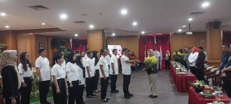 Pelantikan Pengurus Pelti PPU Periode 2026-2030 di Aula Lantai I Kantor Bupati PPU, Sabtu (1/8/2026). (Foto: Adi Kade/Pusaranmedia.com).