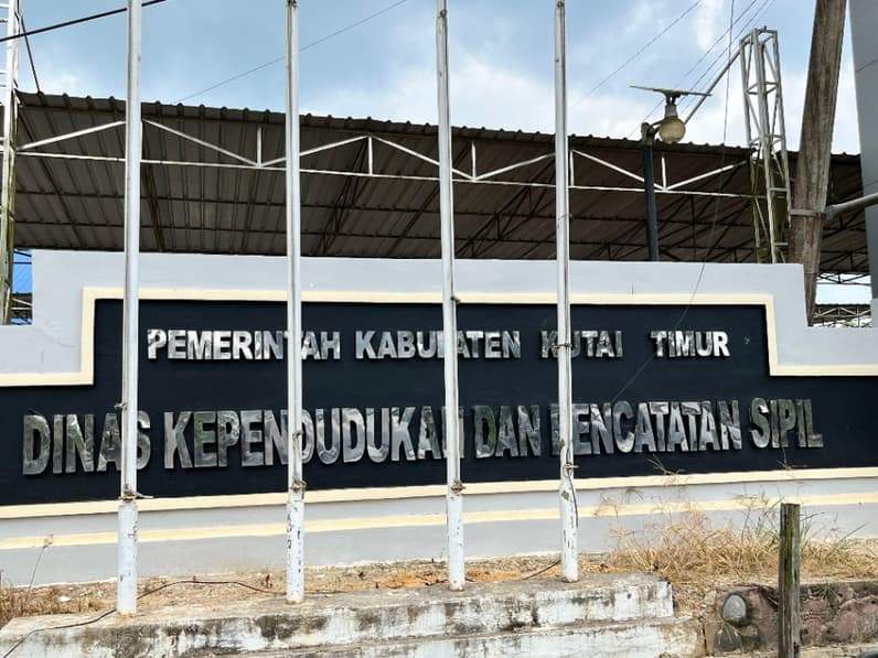 Kantor Disdukcapil Kutai Timur. (Foto: Siswandi/Pusaranmedia.com)