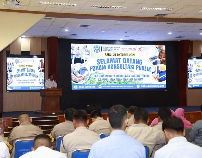 Forum Konsultasi Publik UPT Laboratorium Kesehatan (Labkes) Kota Bontang Tahun 2026. (Foto: Lutfi Aziz/Pusaranmedia.com)