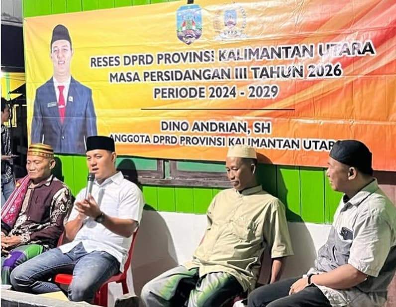 Kegiatan Reses yang dilaksanakan Anggota DPRD Kaltara dapil I Tarakan, Dino Andrian. (Foto : Istimewa)
