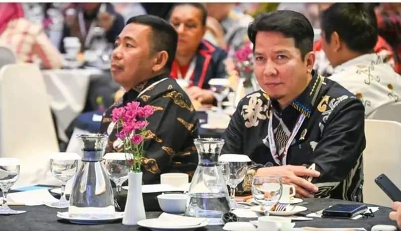 Ketua dan Wakil Ketua DPRD Kaltara saat menghadiri pembukaan Rakernas ADPSI 2026. (Foto: Istimewa)