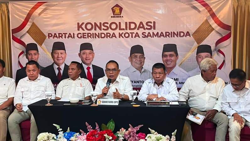 Kader partai Gerindra Kota Samarinda sepakat dukung Helmi Abdullah maju sebagai Wali Kota Samarinda di Pilkada 2029 mendatang. (Foto: Sekretaris DPC Partai Gerindra Samarinda Mujianto)