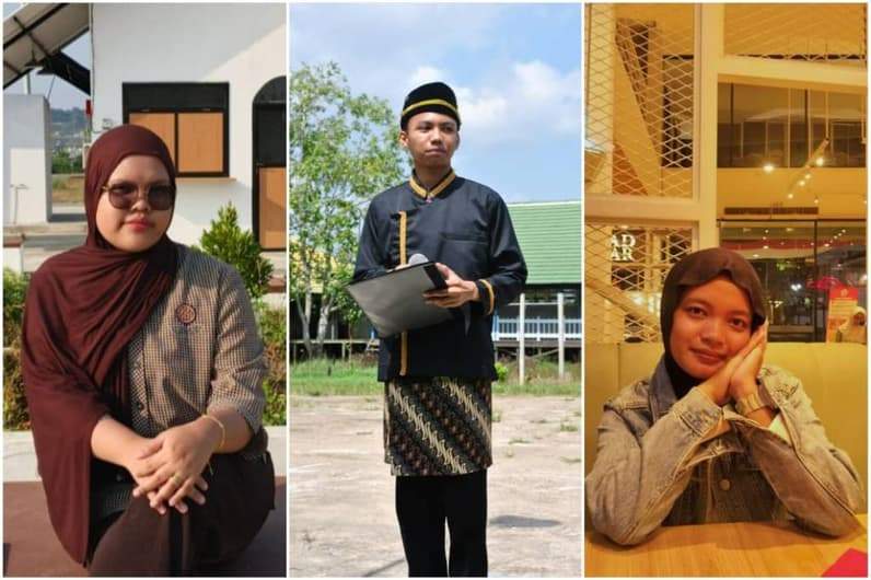 Dari kiri Fadiya Durratul Hikmah, Ahmad Roihan, dan Aurel Alexandria. (Foto: Dok.Peserta Lomba)