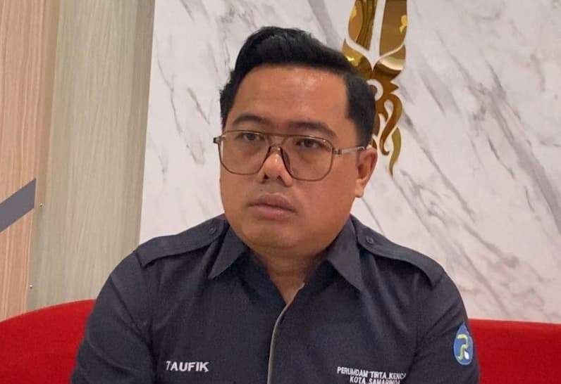 Staf Humas Perumda Tirta Kencana Kota Samarinda, Taufik. (Foto: Tri/Pusaranmedia.com)
