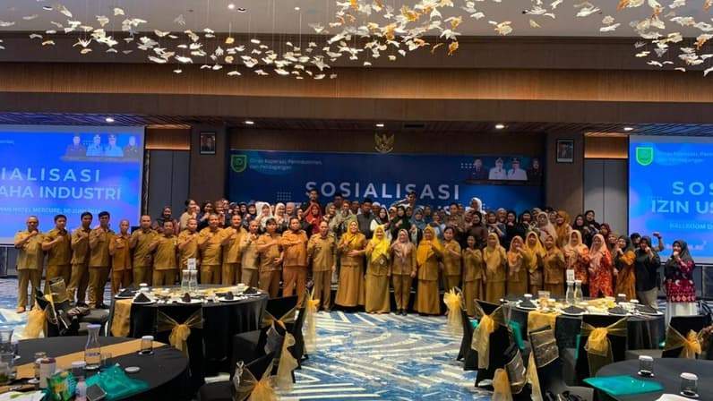 Sosialisasi Izin Usaha Industri bagi Pelaku Usaha Industri Kecil dan Menengah. (Foto: Diskoperindag Berau)